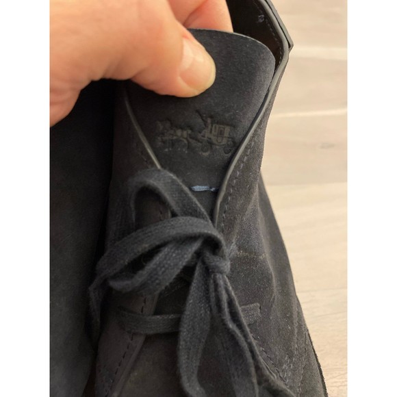 Coach Mens Kingston blue suede chukka  boots size 12 D